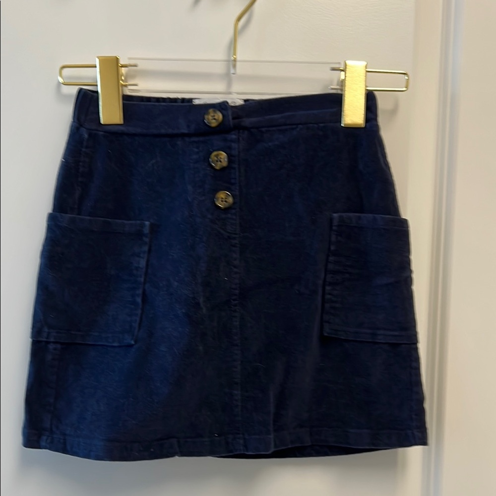 Sovereign Code Blue and Gold A-Line Mini Skirt